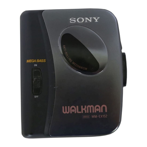 Sony Walkman WM-EX152 User manual