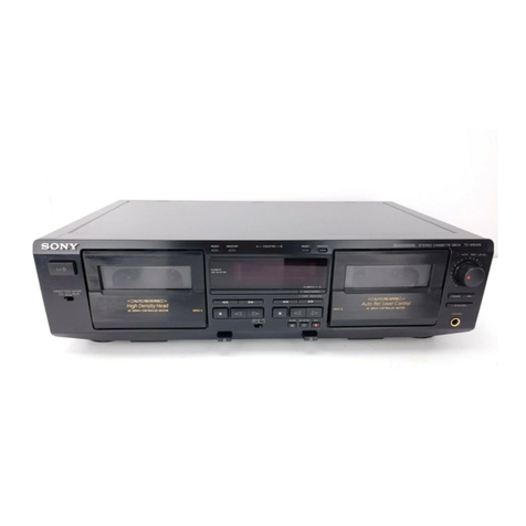 Sony TC-WE425 - Dual Auto Reverse Cassette operating instructions