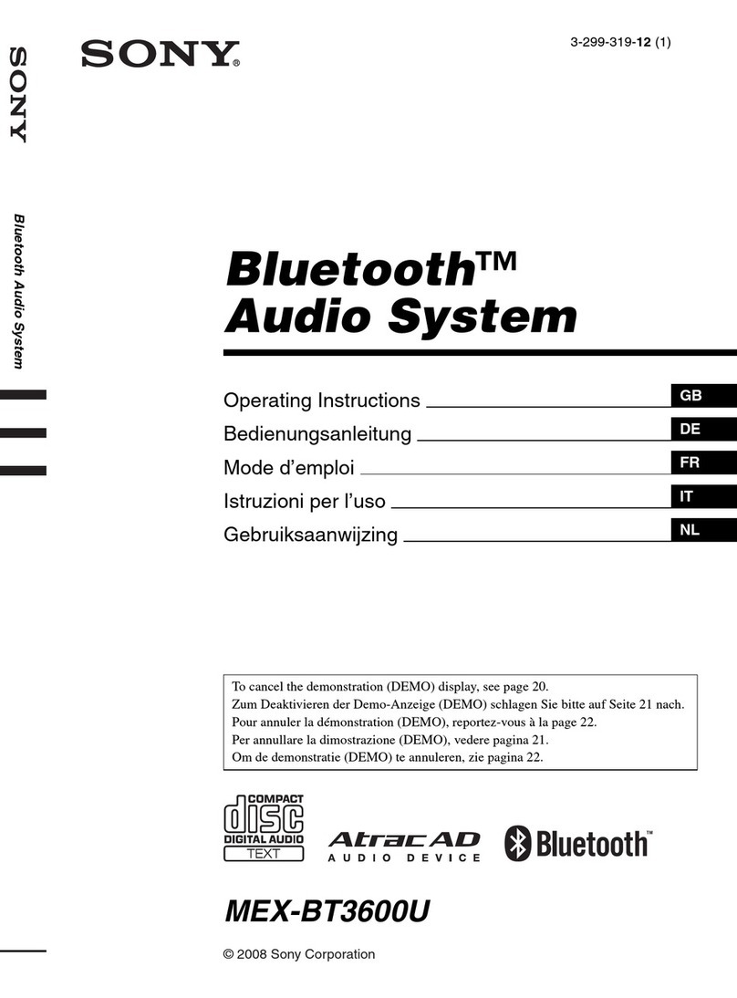Sony Bluetooth 3-299-319-12 (1) User manual