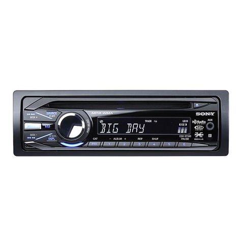 Sony CDX-GT240 Installation/connections