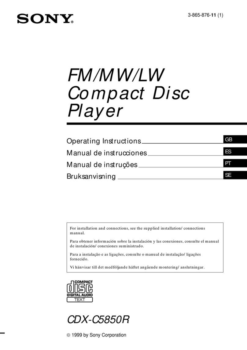 Sony CDX-C5850R User manual