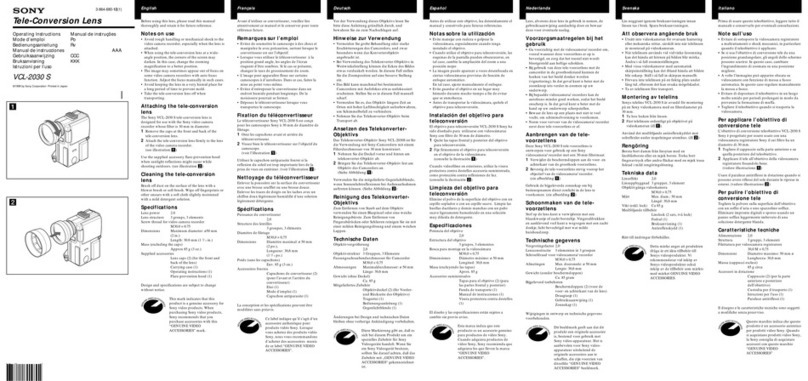 Sony VCL-2030S operating instructions