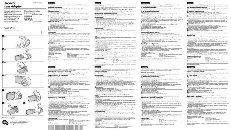 Sony VAD-PHC User manual