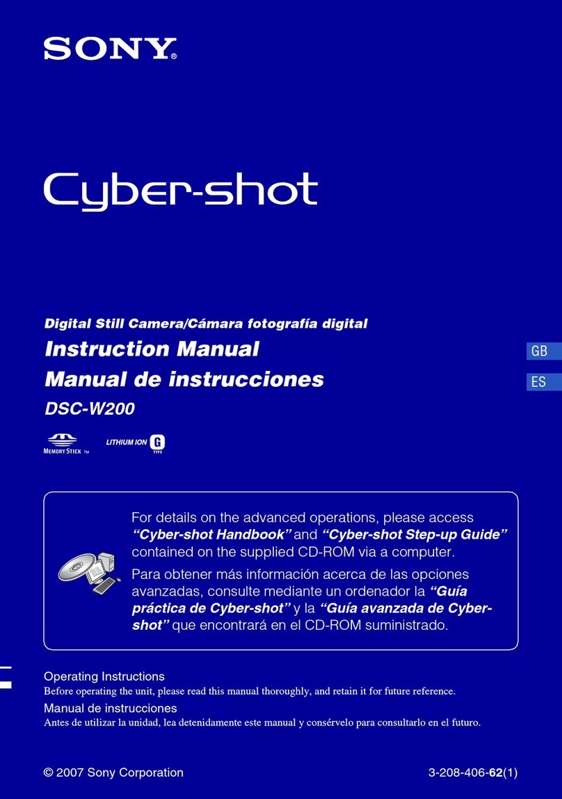 Sony Cyber-shot DSC-W200 instruction manual