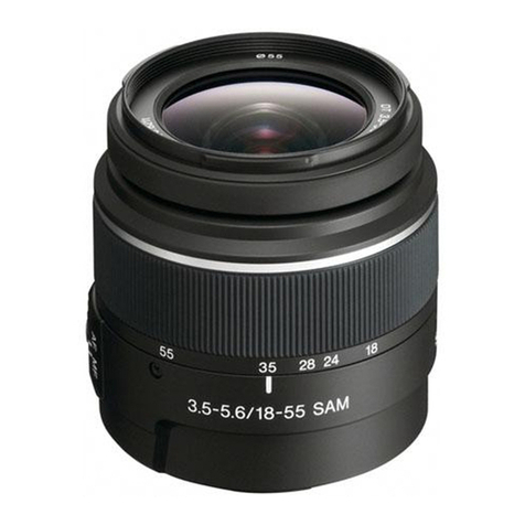 Sony SAL1855 - 18-55mm f/3.5-5.6 SAM DT Standard Zoom... operating instructions Sony SAL1855 - 18-55mm f/3.5-5.6 SAM DT Standard Zoom... operating instructions