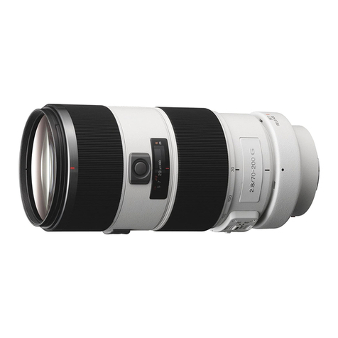 Sony SAL70200G - 70-200mm f/2.8 SSM Lens operating instructions