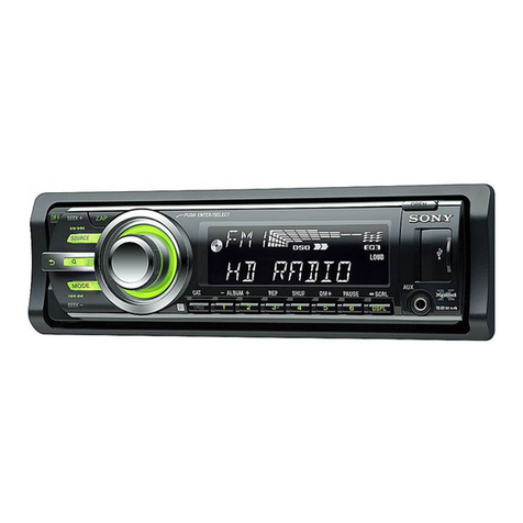 Sony CDX-GT700HD - Fd 8g Usb 1wire operating instructions