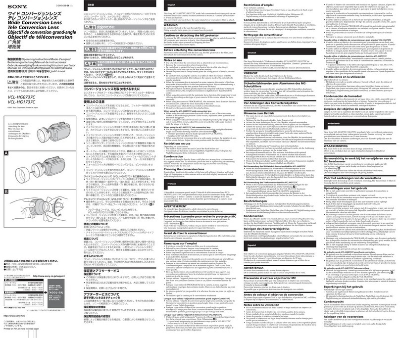 Sony VCL-HG0737C User manual