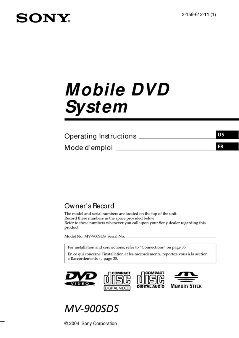 Sony MV-900SDS - Dream System 3 User manual