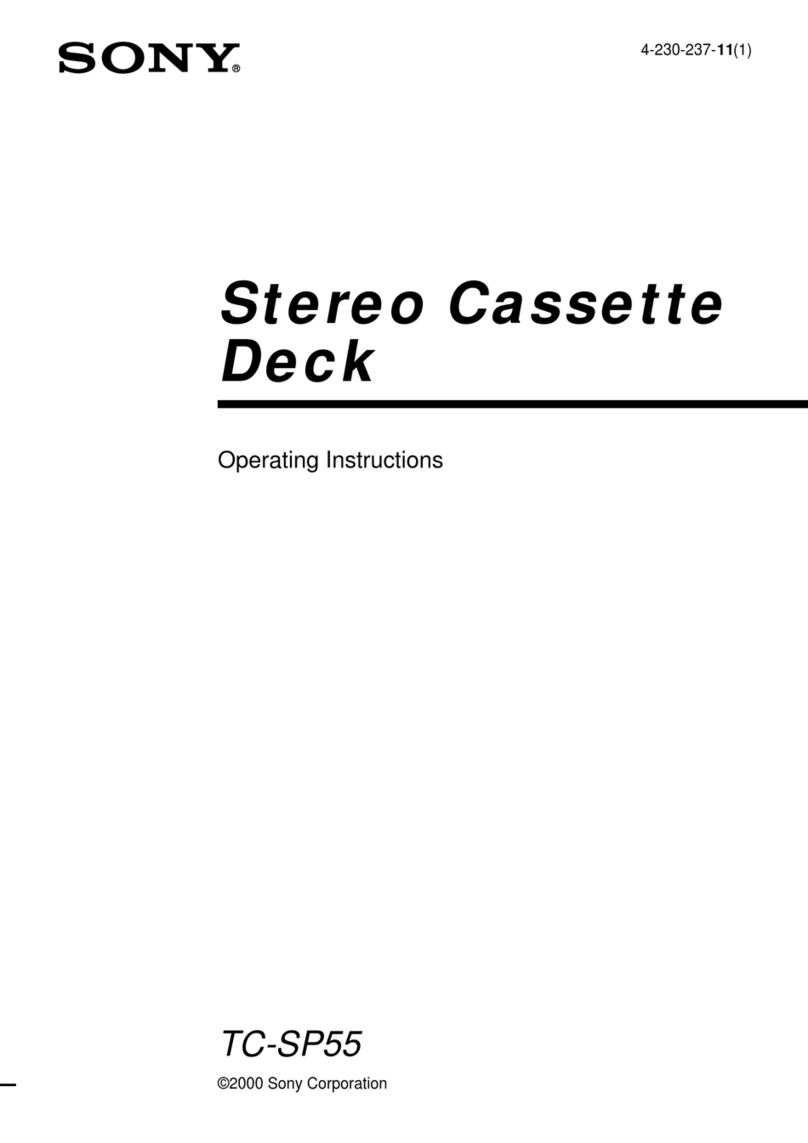Sony TC-SP55 User manual