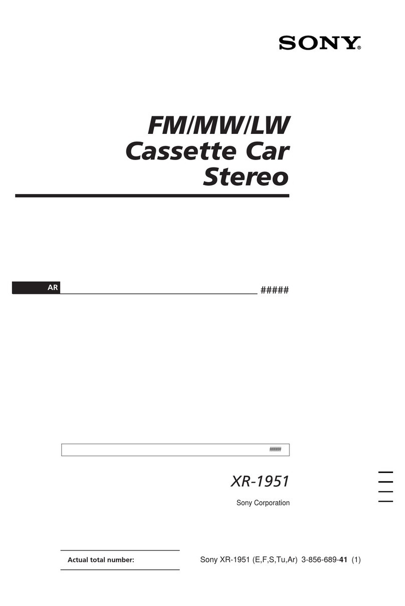 Sony XR-1951 User manual