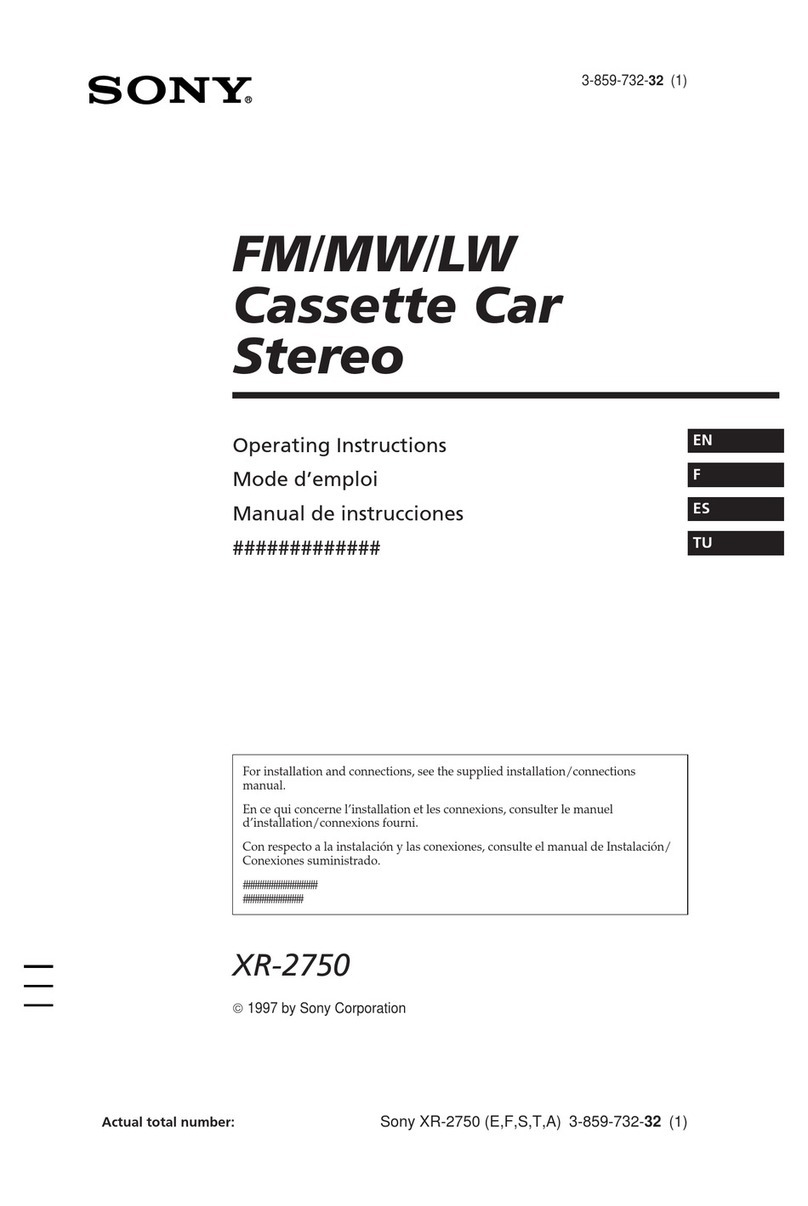 Sony XR-2750 User manual