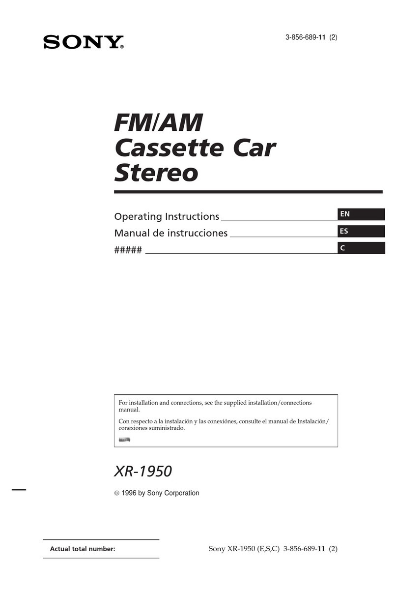 Sony XR-1950 User manual