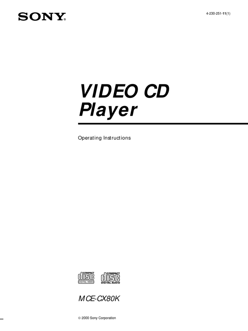 Sony MCE-CX80K operating instructions