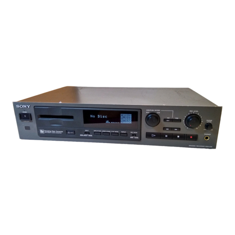 Sony MDS-E52 User manual