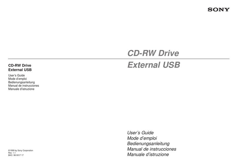 Sony External USB User manual