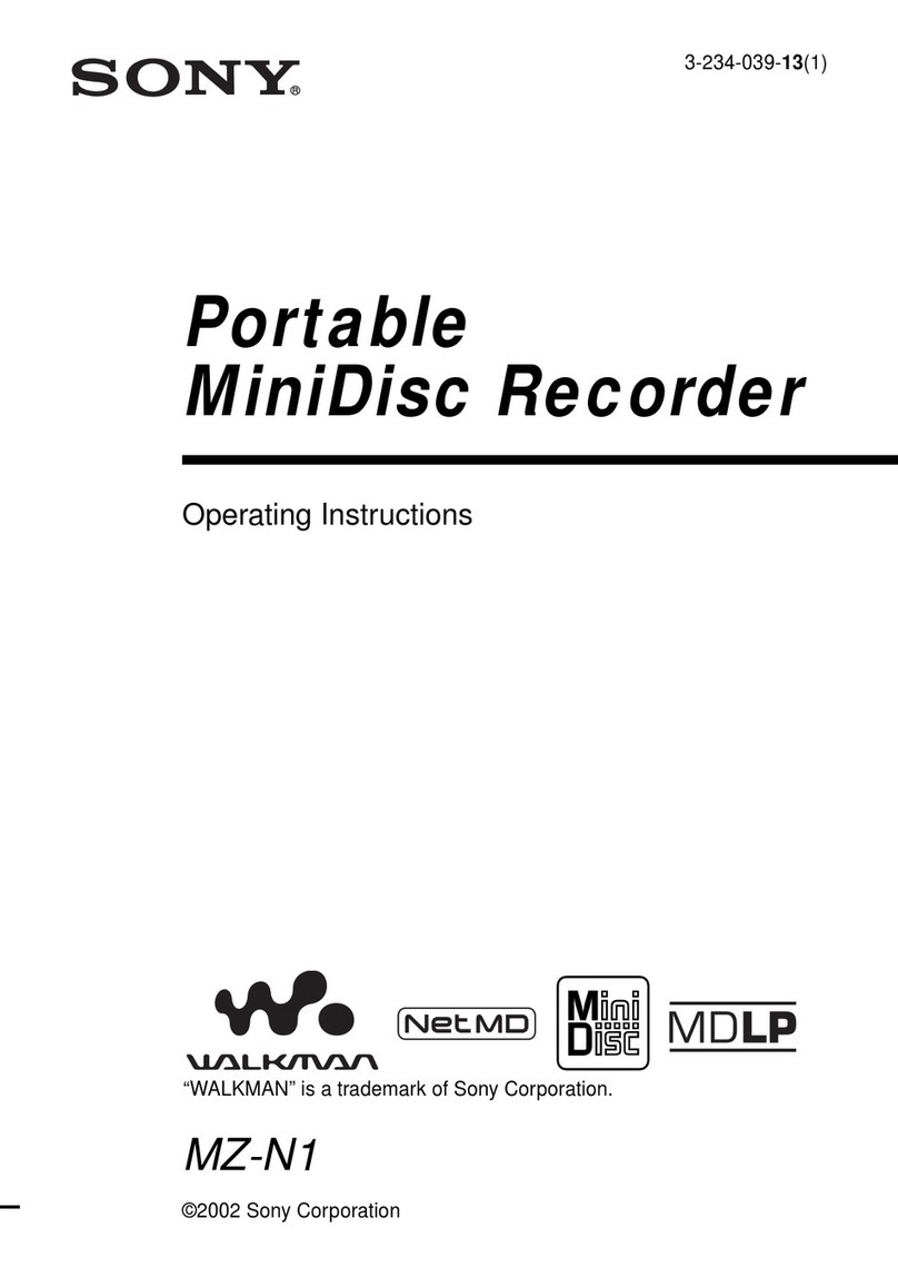 Sony MZ-N1 User manual
