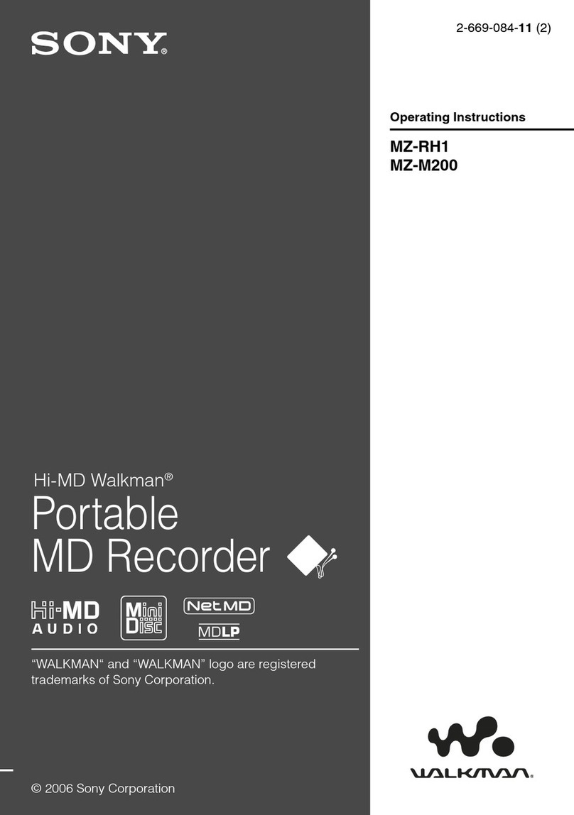 Sony MZ-M200 Hi-MD Music Transfer Version 1 for Mac  (User... User manual
