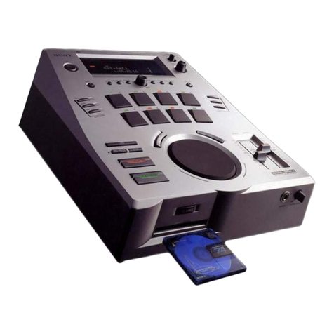 Sony MDS-DRE1 User manual