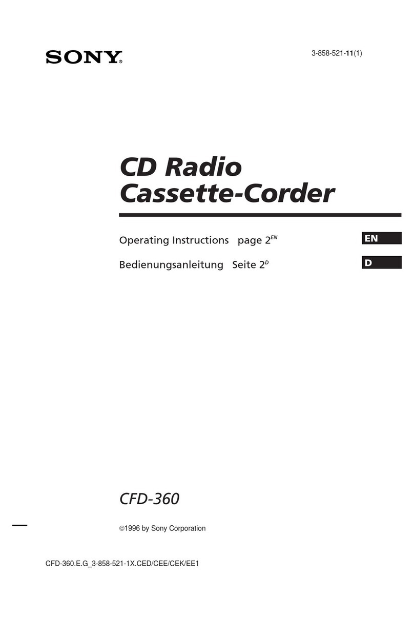 Sony CFD-360 User manual