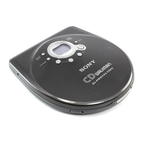 Sony CD Walkman D-E770 User manual Sony CD Walkman D-E770 User manual