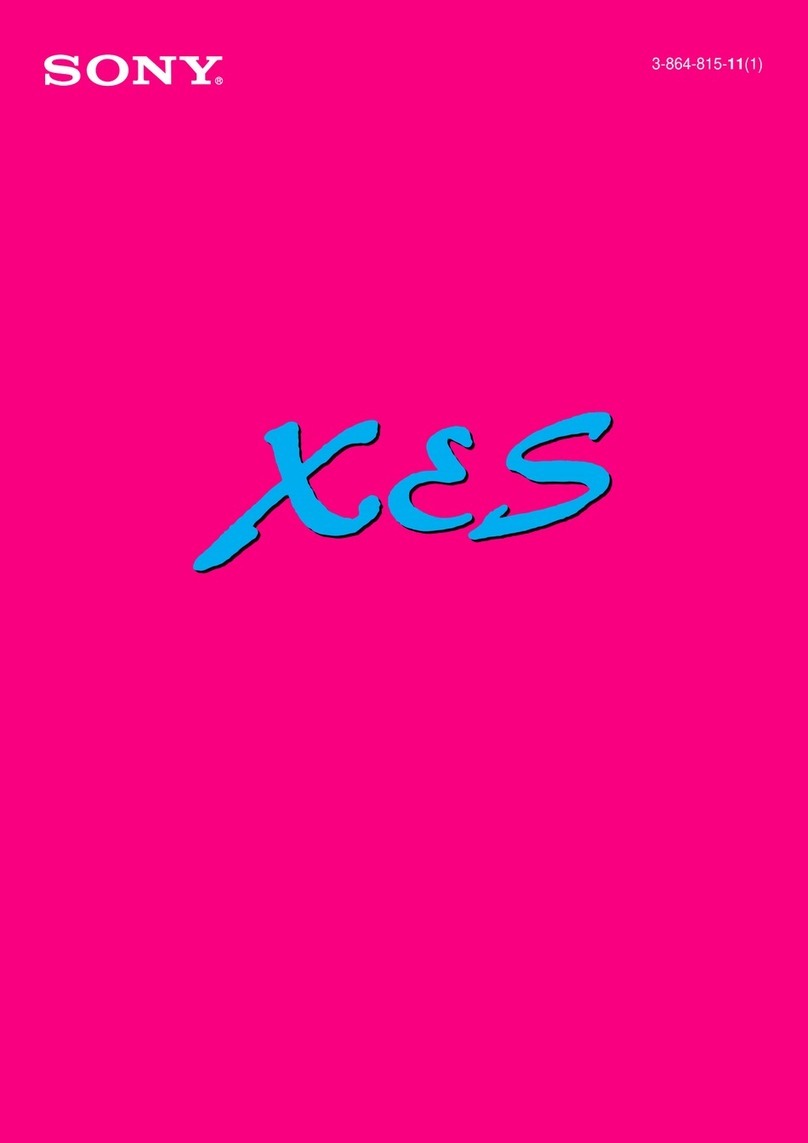 Sony XES operating instructions