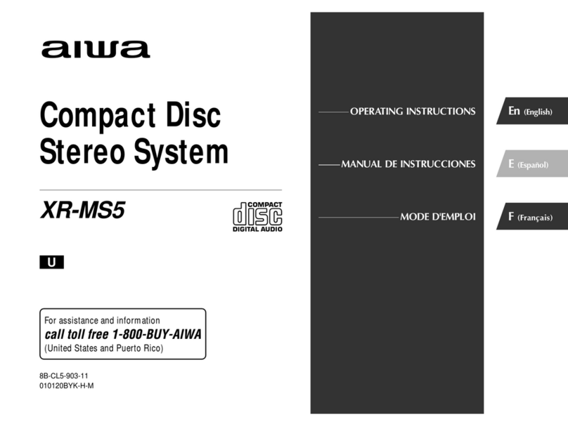 Aiwa XR-MS5 operating instructions