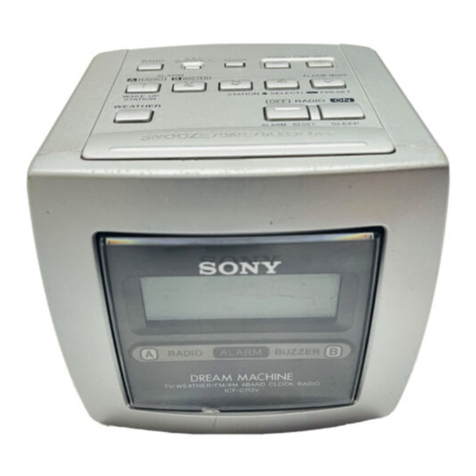 Sony DREAM MACHINE ICF-C113V User manual