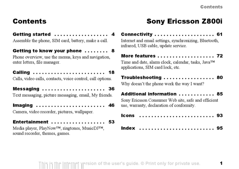 Sony Ericsson Z800i User manual