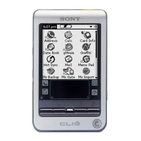 Sony CLIE World Alarm Clock operating instructions