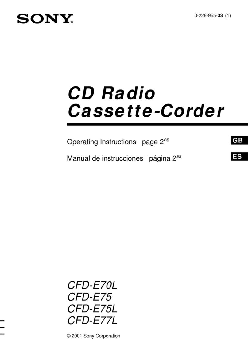 Sony CFD-E70L User manual