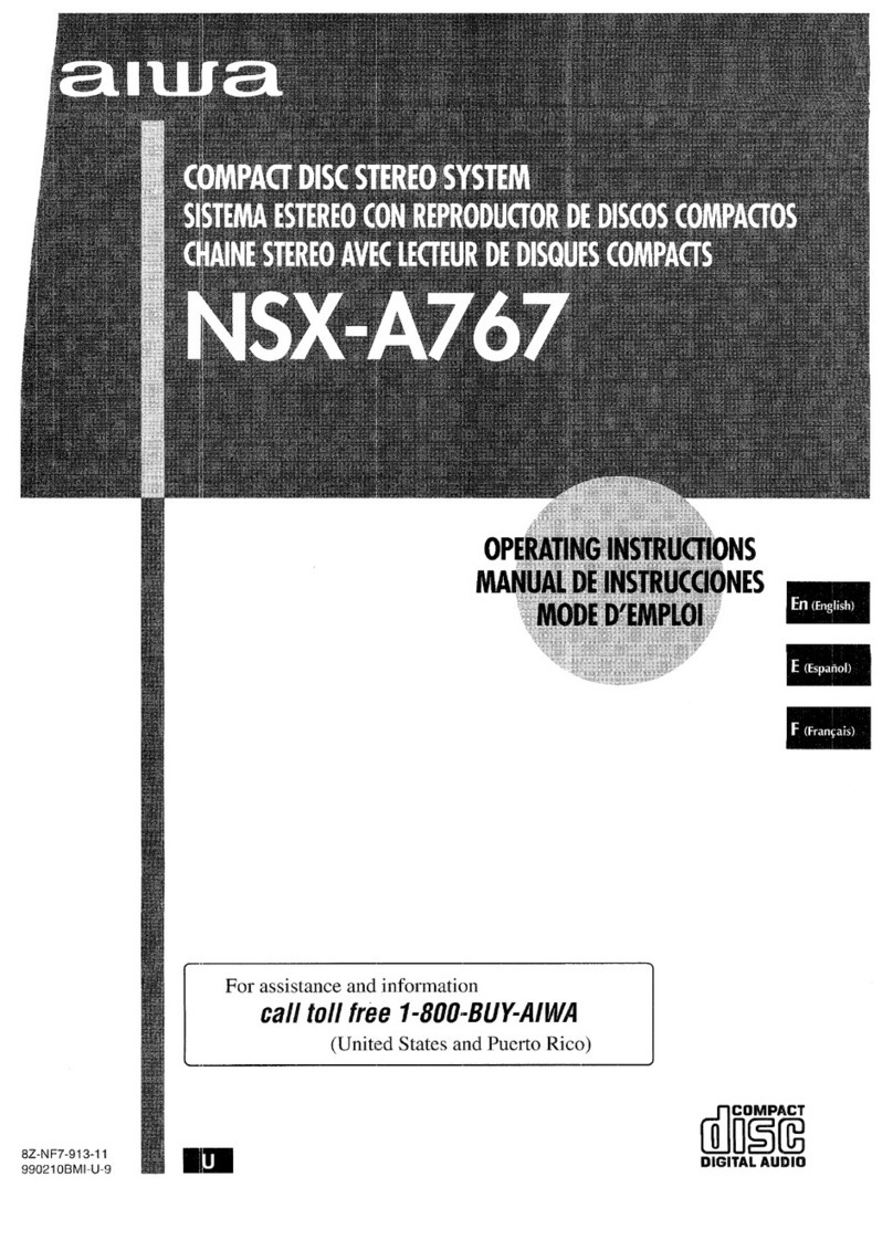 Aiwa NSX-A767 operating instructions