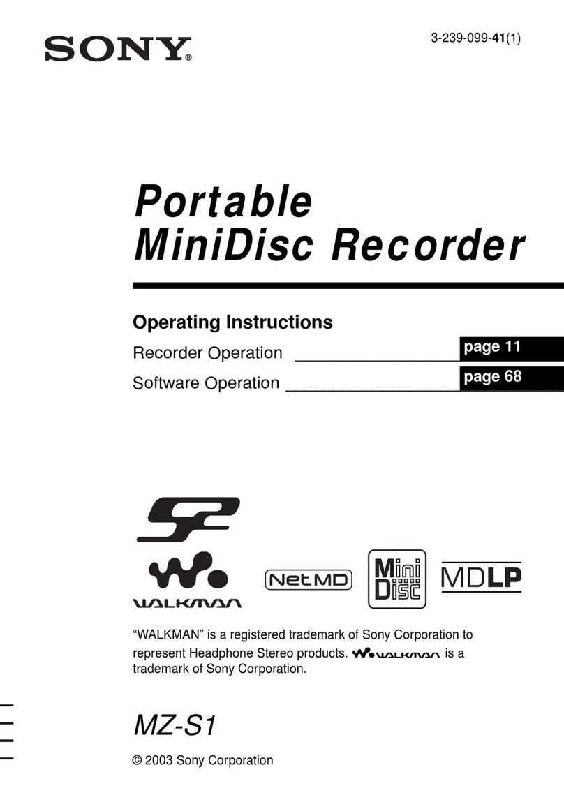 Sony MZ-S1 SonicStage v1.5 User manual