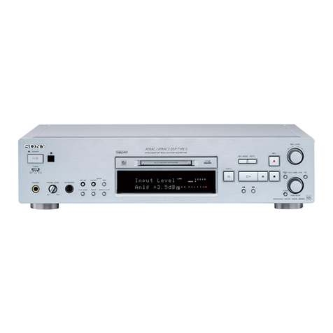 Sony NET MD MDS-JB980 User manual