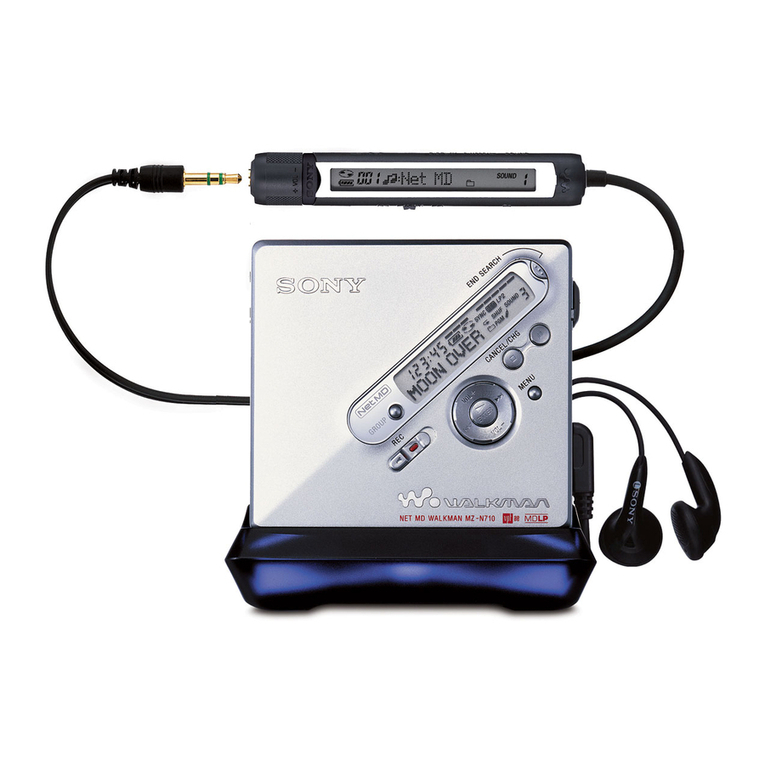 Sony Walkman MZ-N710 User manual