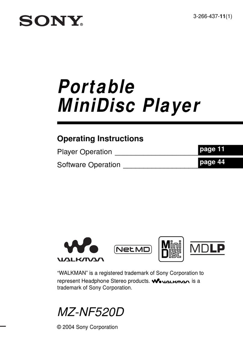 Sony Walkman MZ-NF520D User manual