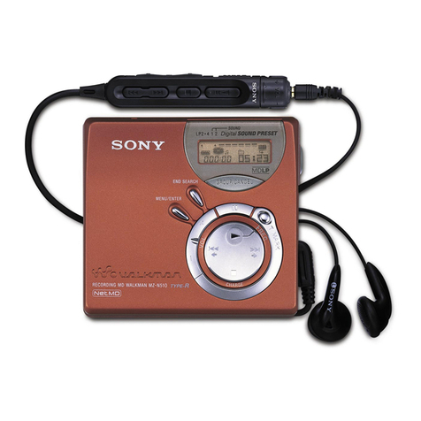 Sony Walkman MZ-N510 User manual