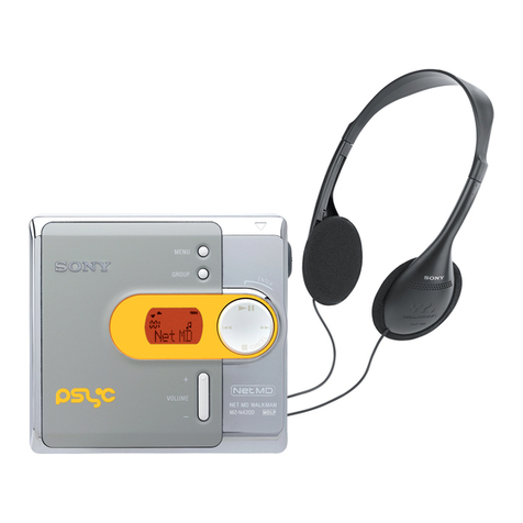 Sony Walkman MZ-N420D User manual