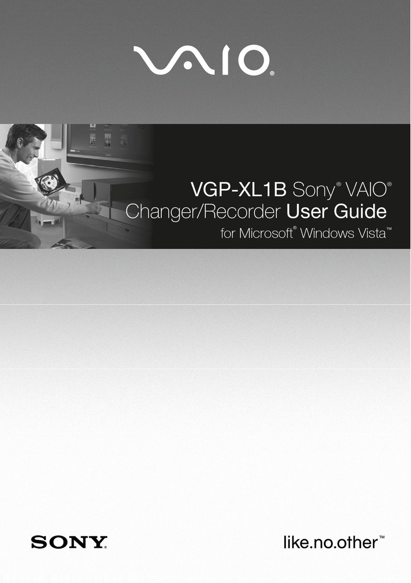 Sony VGP-XL1B - Vaio Digital Living System Media... User manual