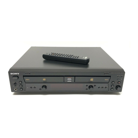 Sony RCD-W10 - Cd/cdr Recorder/player operating instructions
