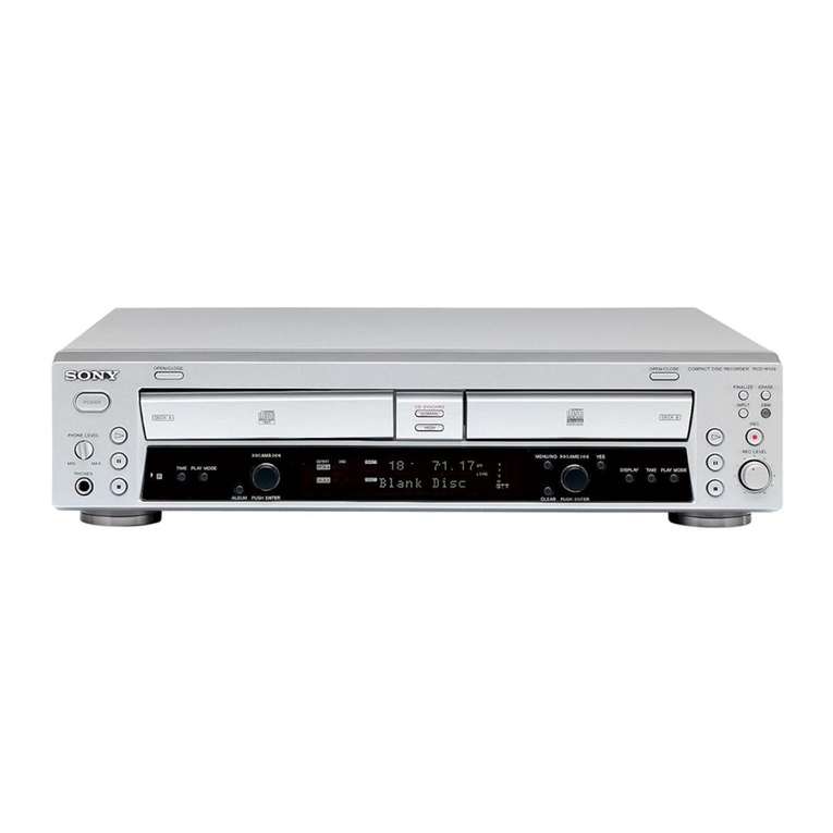 Sony RCD-W100 operating instructions