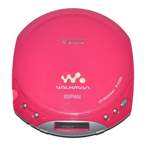 Sony D-E330 - Portable Cd Player User manual