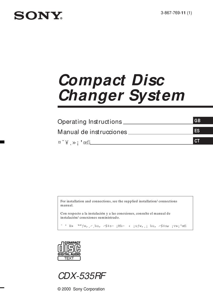 Sony CDX-535RF User manual