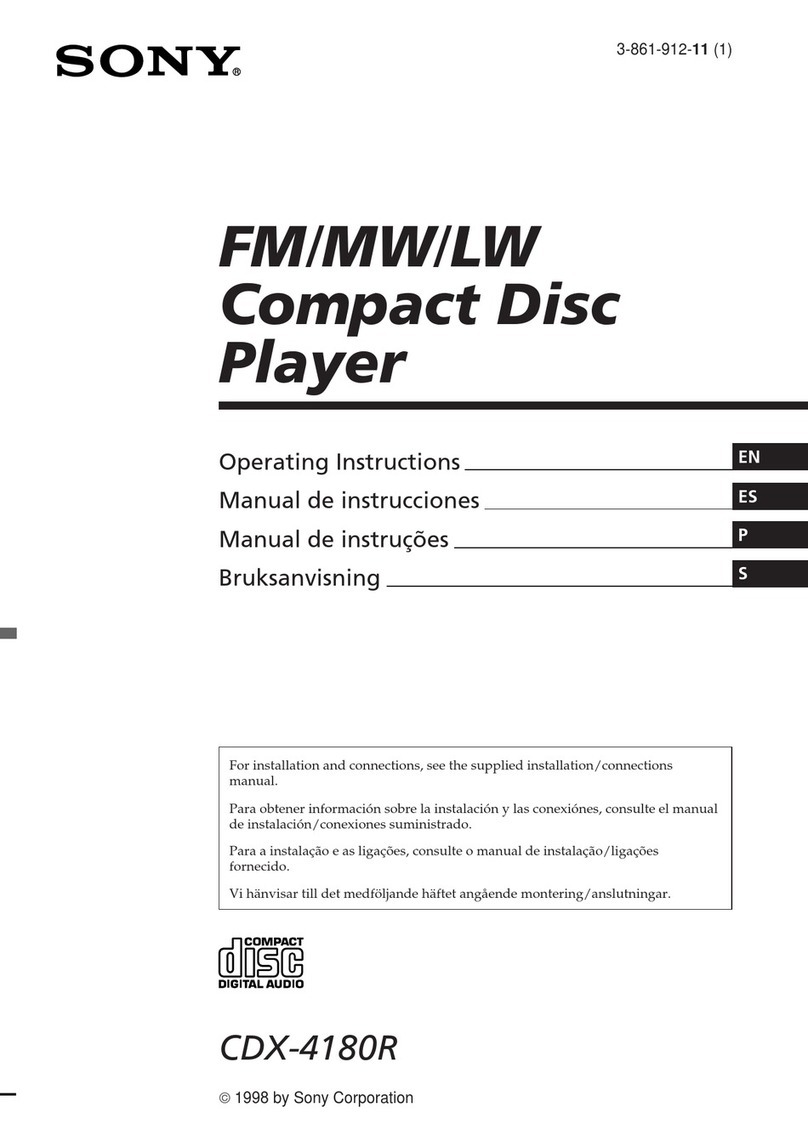 Sony CDX-4180R User manual