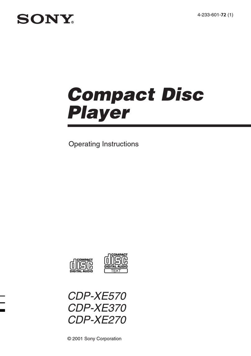 Sony CDP-XE570 User manual