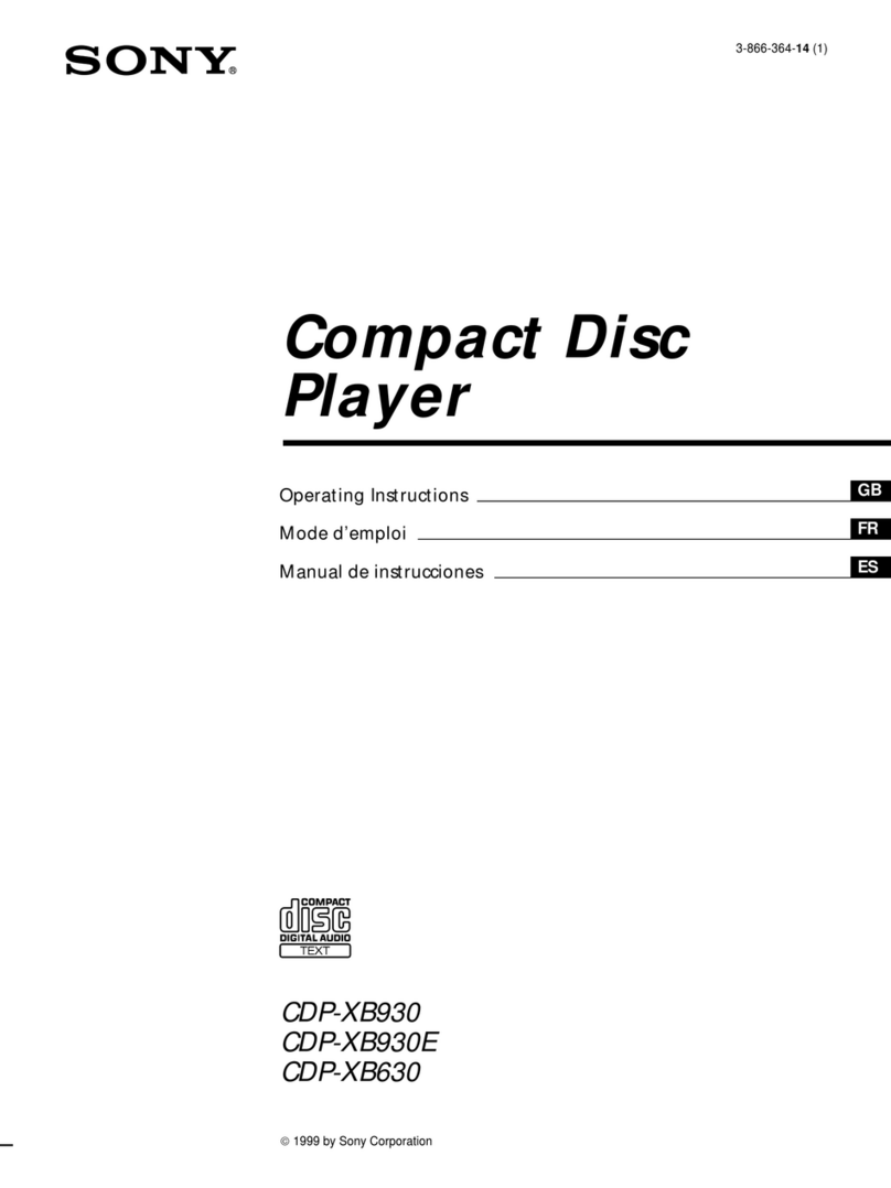 Sony CDP-XB630 User manual