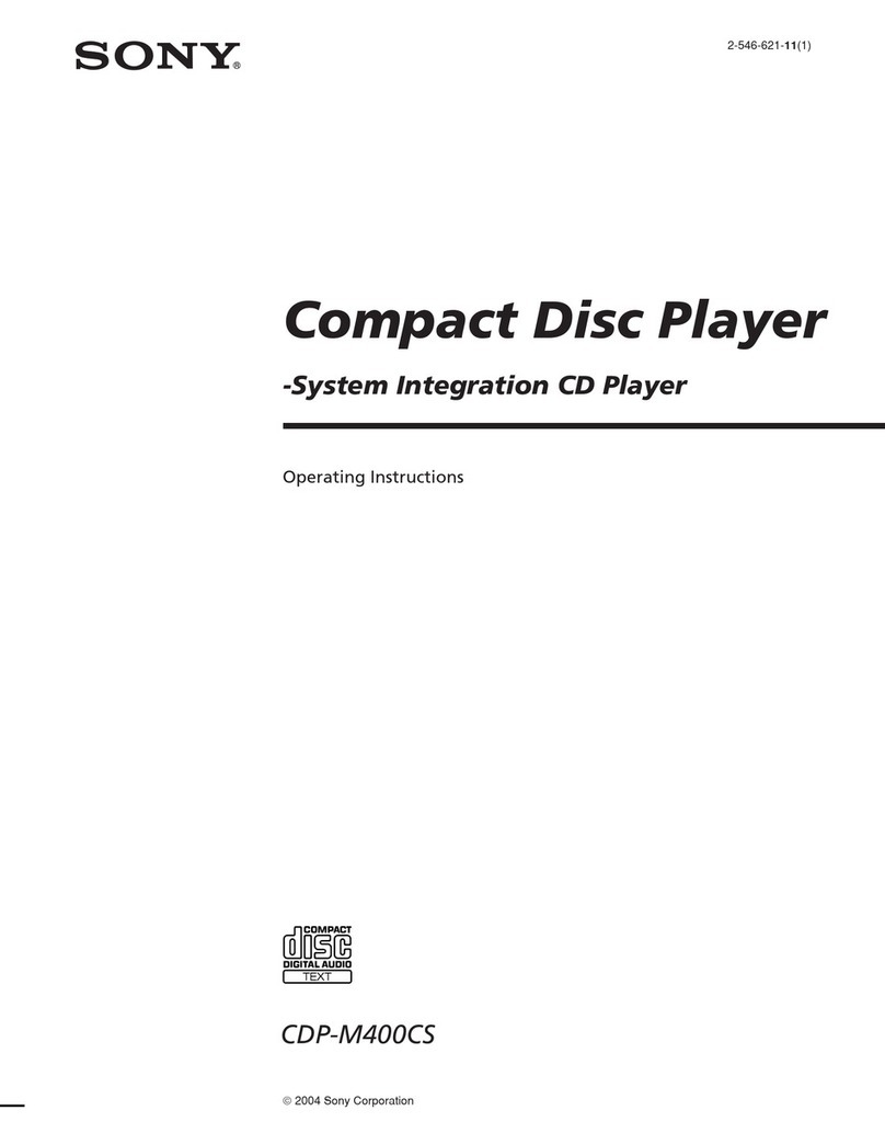 Sony CDP-M400CS Operating Instructions ... User manual