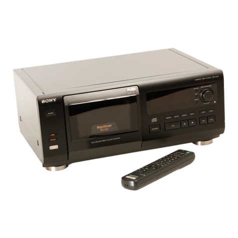 Sony CDP-CX55 - 50 Disc Cd Changer operating instructions