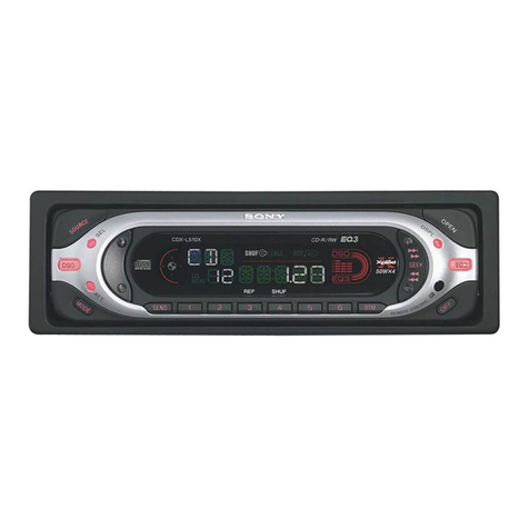 Sony CDX-L510X - Fm/am Compact Disc Player operating instructions Sony CDX-L510X - Fm/am Compact Disc Player operating instructions
