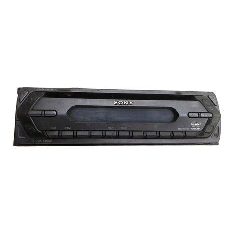 Sony CDX-S2050 operating instructions